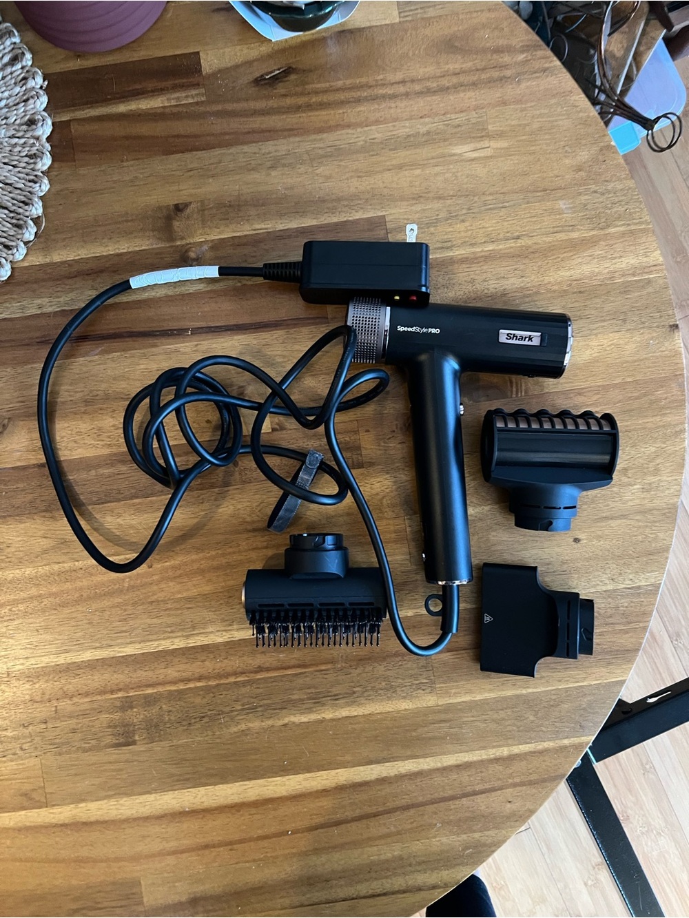 Shark SpeedStyle Pro Black Handheld Hair Dryer with Styling Attachments